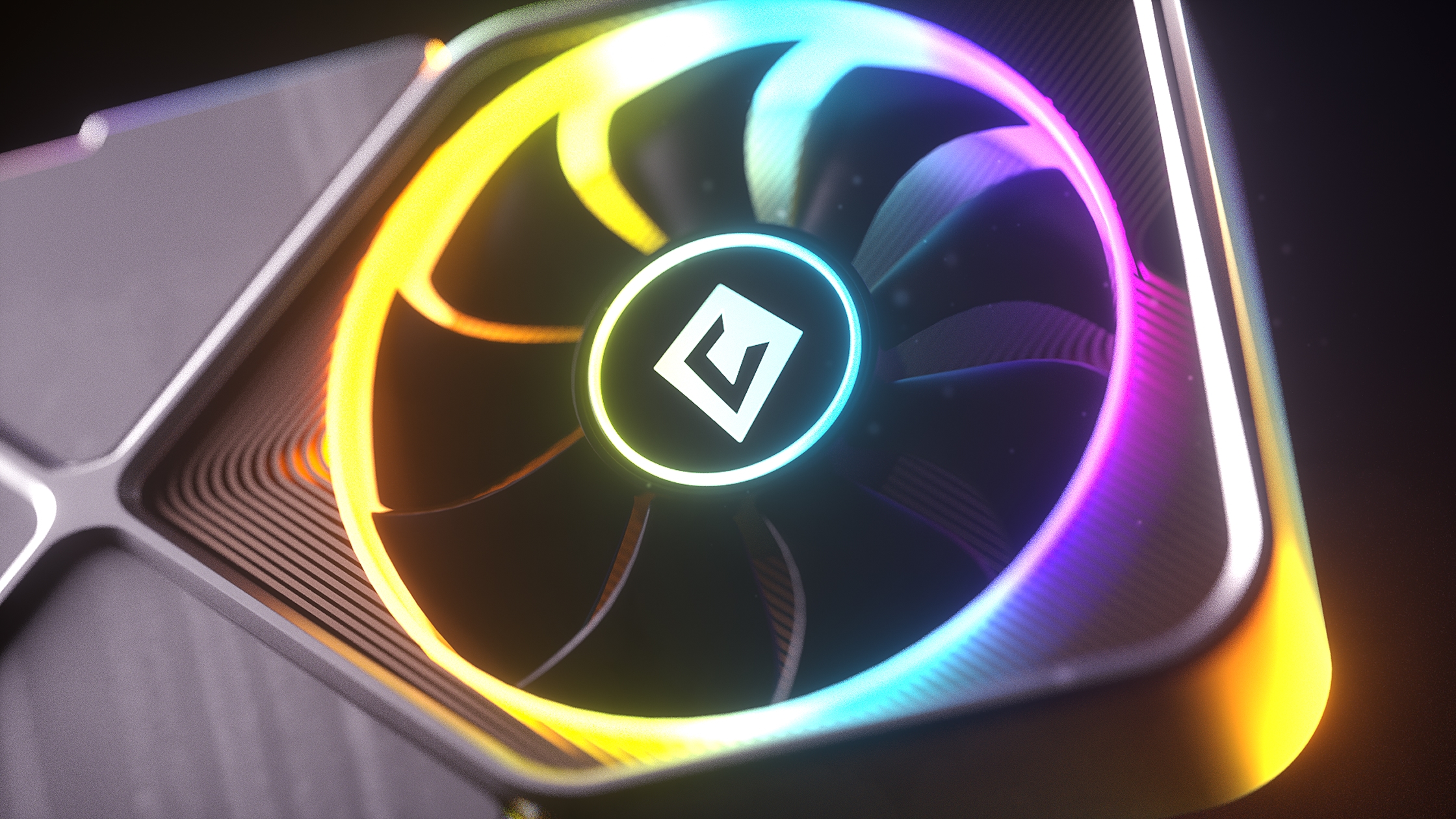 Corporations 3D GPU with logo