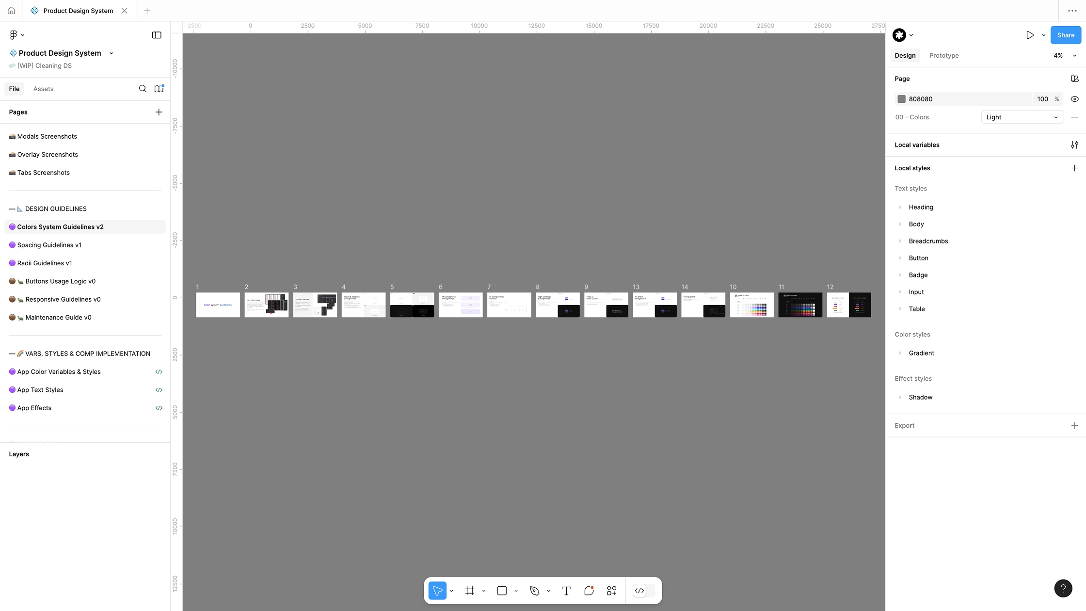 Polar Analytics colors system guidelines deck